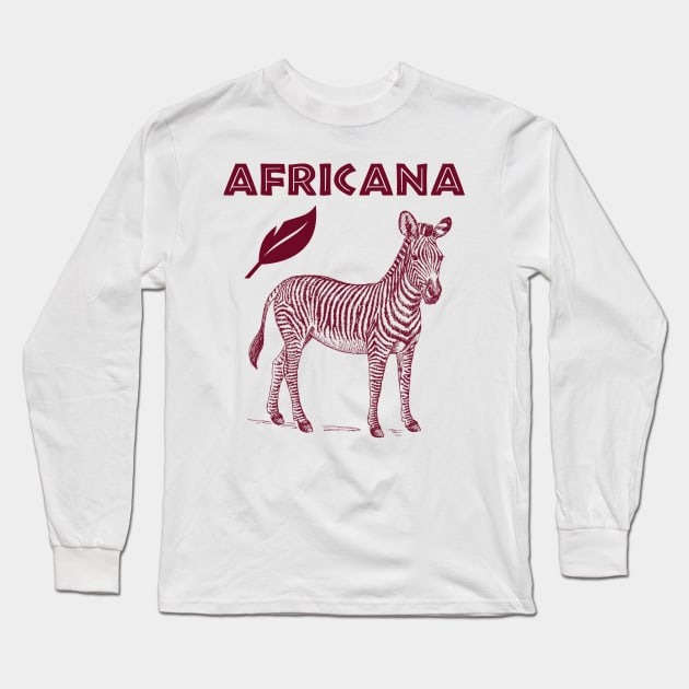 ZEBRA AFRICANA Long Sleeve T-Shirt by COIN SHOP